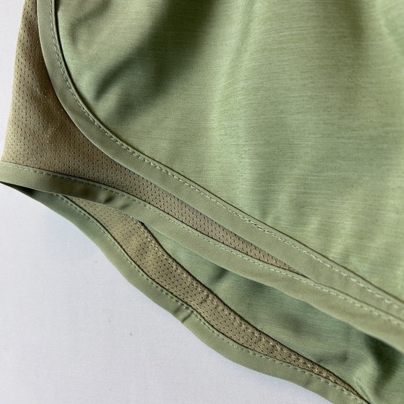 Nike Dri Fit Shorts Womens Large Green Color Block Tempo Brief Lined Active Wear - Picture 12 of 15